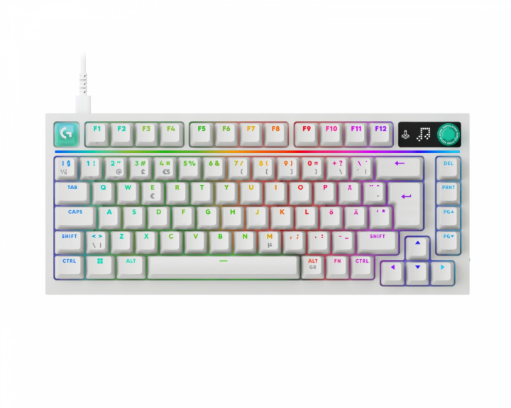 Logitech G316 X 75 Gaming Tastatur - Hvit