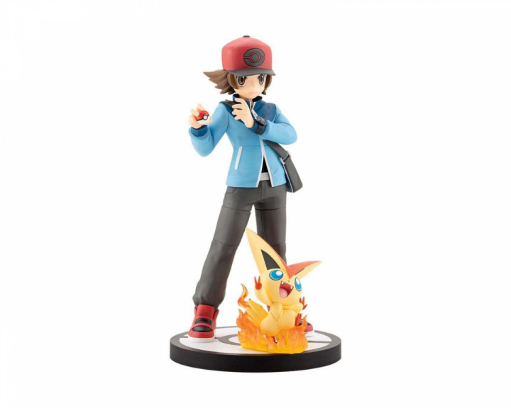  Pokémon ARTFX J PVC-figur 1/8 Hilbert med Victini - 20 cm
