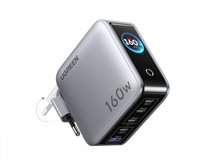  Nexode 5-ports Pro Lader med Smart Display 160W