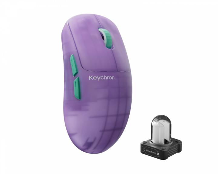 Keychron G6 HE 8K Trådløs Gamingmus - Frosted Lavender