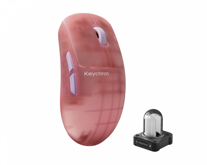 Keychron G6 HE 8K Trådløs Gamingmus - Frosted Pink
