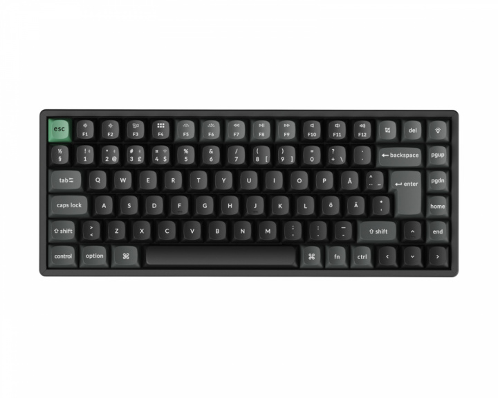  K2 Ultra 75% 8K Trådløst Tastatur - Svart [Keychron Apex Brown]