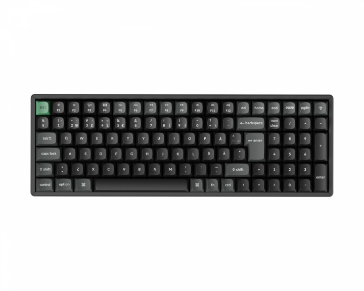  K4 Ultra 96% 8K Trådløst Tastatur - Svart [Keychron Apex Red]