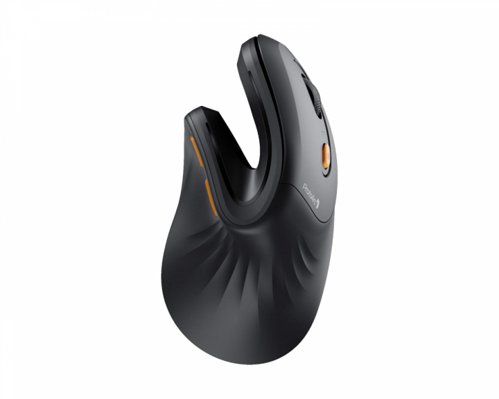  EM11 NL Ergonomisk Vertikal Mus - Svart/Oransje