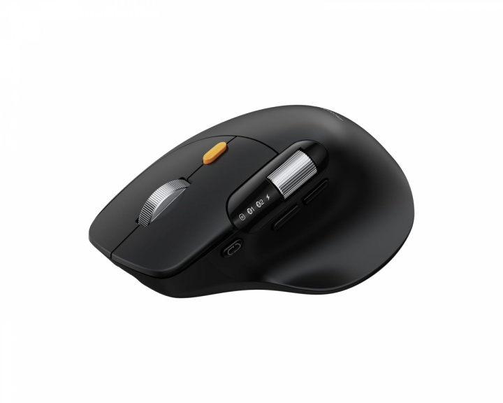  EM25 Fast-Scroll Ergonomisk Mus - Sort