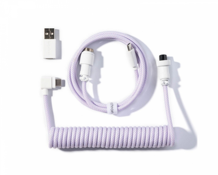  Coiled Aviator Kabel Angled 8K - Lys lilla