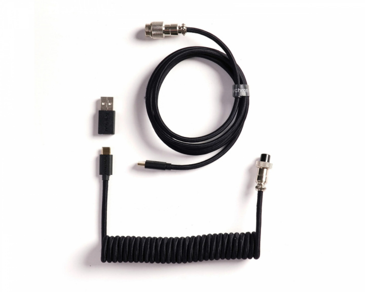  Coiled Aviator Kabel Straight 8K - Svart
