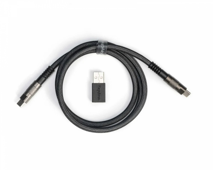  Double-Sleeved Geek Kabel 8K - Svart
