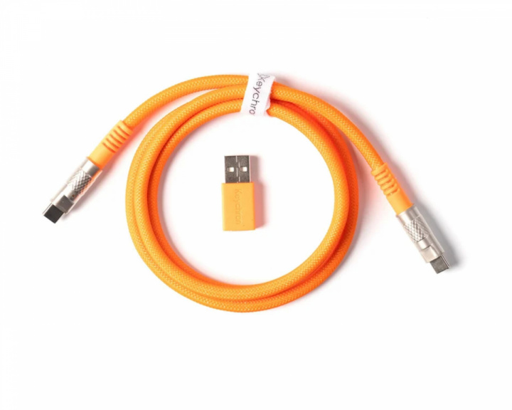  Double-Sleeved Geek Kabel 8K - Oransje