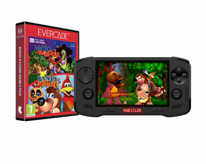 Evercade Nexus og Banjo-Kazooie Double Pack Console