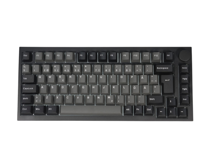  5075 V5 HE Black & Silver Trådløst Tastatur [Prism Magnetic]