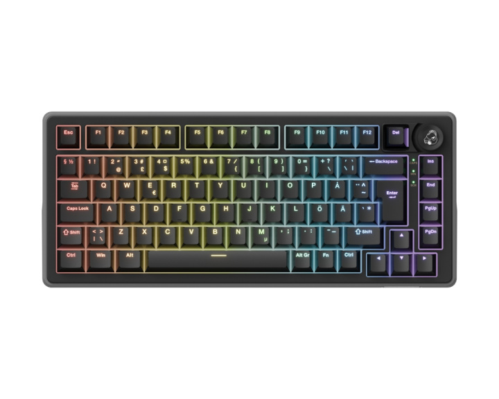  OK-HE-75 - 75% Mekanisk tastatur - Nordisk ISO - [Haimu HE-bryter]