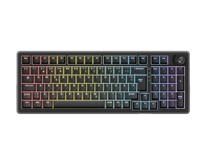  OK-HE-98 - 98% Mekanisk Tastatur - Nordisk ISO - [Haimu HE Switch]
