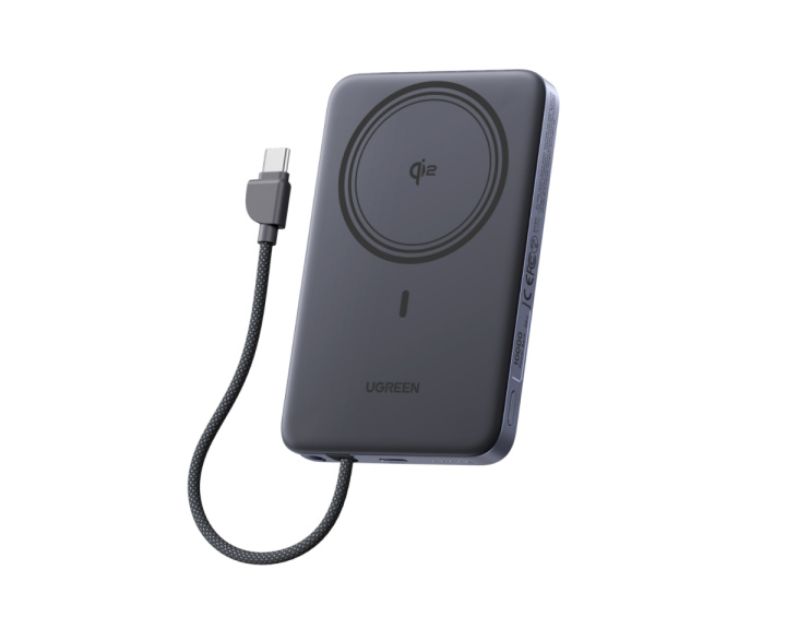  MagFlow Air Magnetisk Trådløs Powerbank 10000mAh 30W - Grå