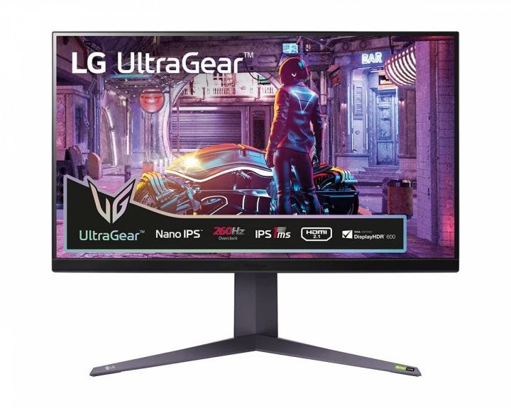 LG 32” UltraGear QHD Nano IPS with ATW 1ms 240Hz HDR 600 G-SYNC Gamingskjerm (DEMO)