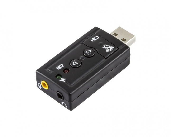 Deltaco USB Lydkort 7.1 2x 3.5mm (DEMO)