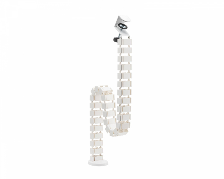 MaxMount Flexible Desk Cable Management Spine - Hvit Kabelkanal (DEMO)
