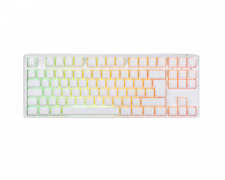 Ducky ONE 3 TKL Pure White RGB Hotswap Tastatur [MX Blue] (DEMO)