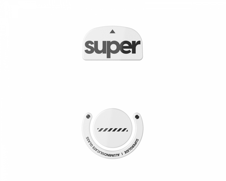 Superglide Version 2 Glas Skates til Logitech G Pro X Superlight - Hvit (DEMO)