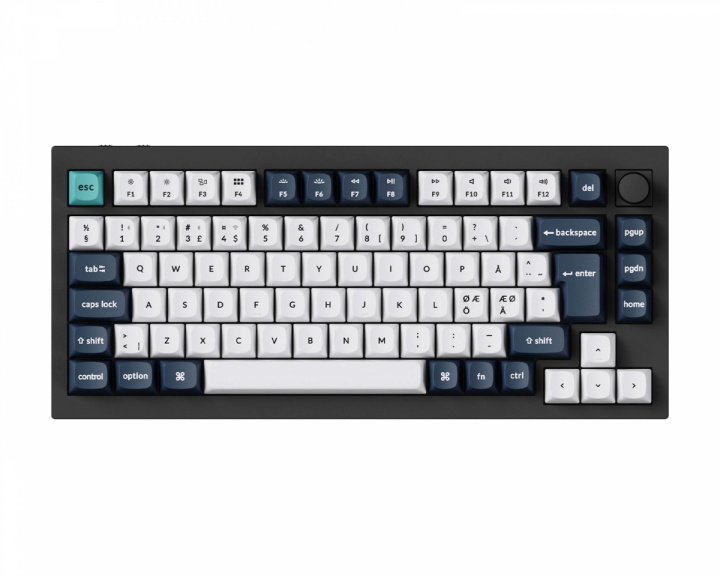 Keychron Q1 Max QMK 75% Trådløst Mekanisk Tastatur [Gateron Jupiter Red] - ISO (DEMO)
