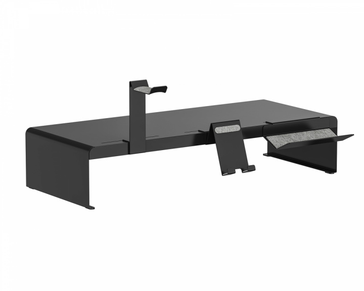 MaxMount Displaystativ i stål med oppbevaringsrom og holder (DEMO)