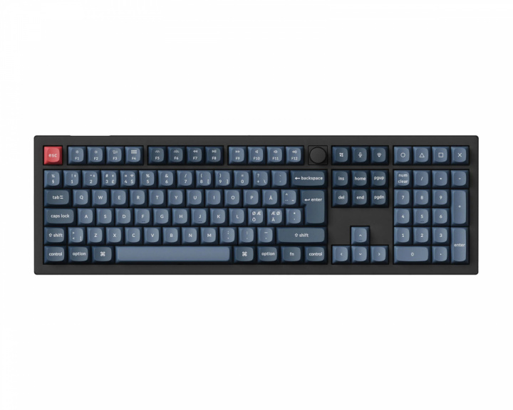 Keychron V6 Max QMK RGB Hotswap Trådløst Tastatur [Gateron Jupiter Red] - ISO (DEMO)