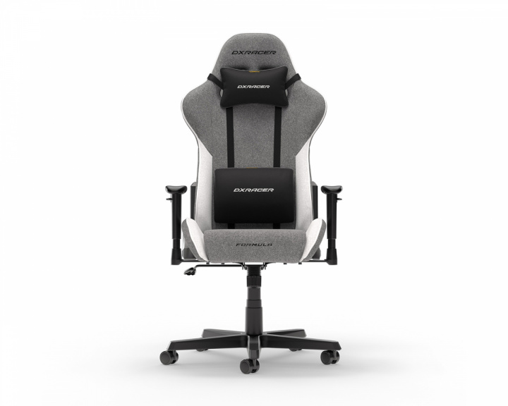 DXRacer FORMULA L Grå & Hvit Stoff (DEMO)
