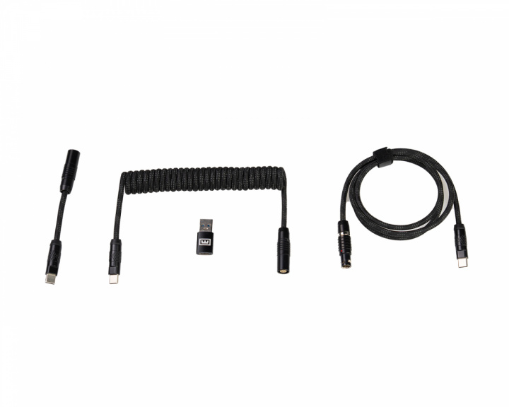 Wooting Coiled USB-C Kabel - Stealth (DEMO)