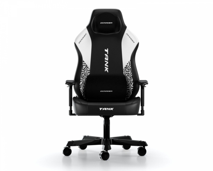 DXRacer TANK Gamingstol Svart & Hvit Rustning EPU Lær XXL (DEMO)