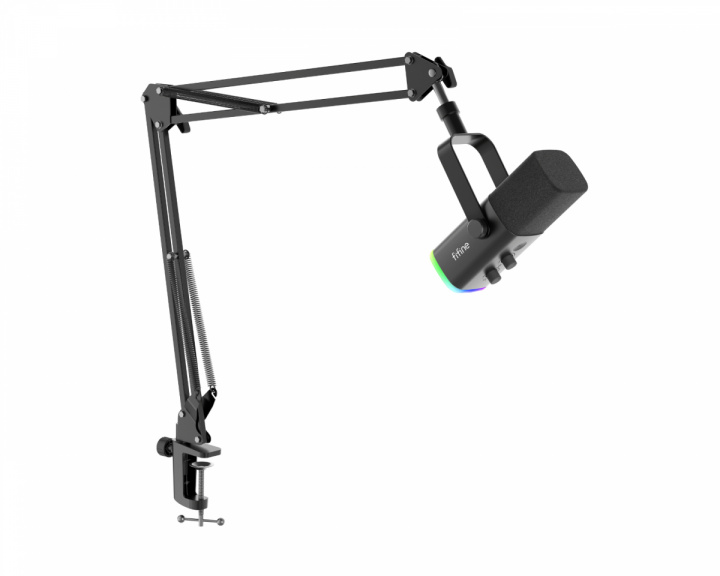 Fifine AM8T USB/XLR Dynamisk Mikrofon og Boom-arm - Svart (DEMO)