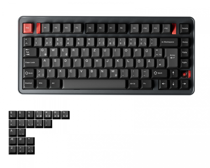 Ticktype Evo75 ISO Tastatur - Basalt Grey [Rye Linear] (DEMO)