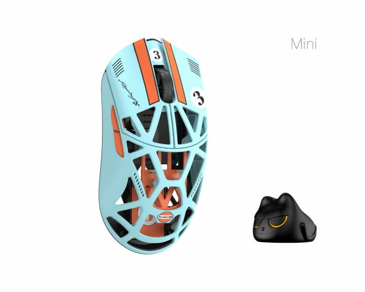 WLMouse Beast X Mini Pro - Blå/Oransje [Omron Opticals] - Solid Side