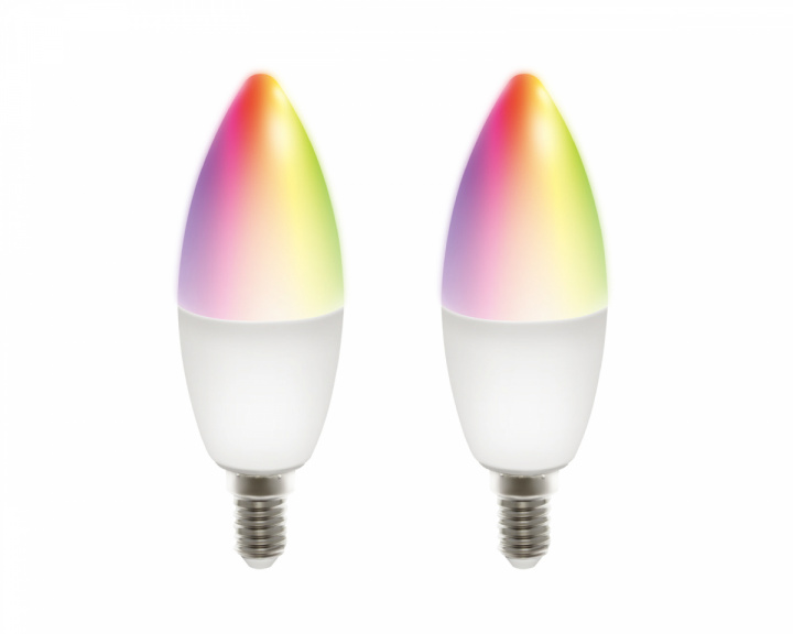 Deltaco Smart Home 2x RGB LED Lampe E14 WiFI 5W