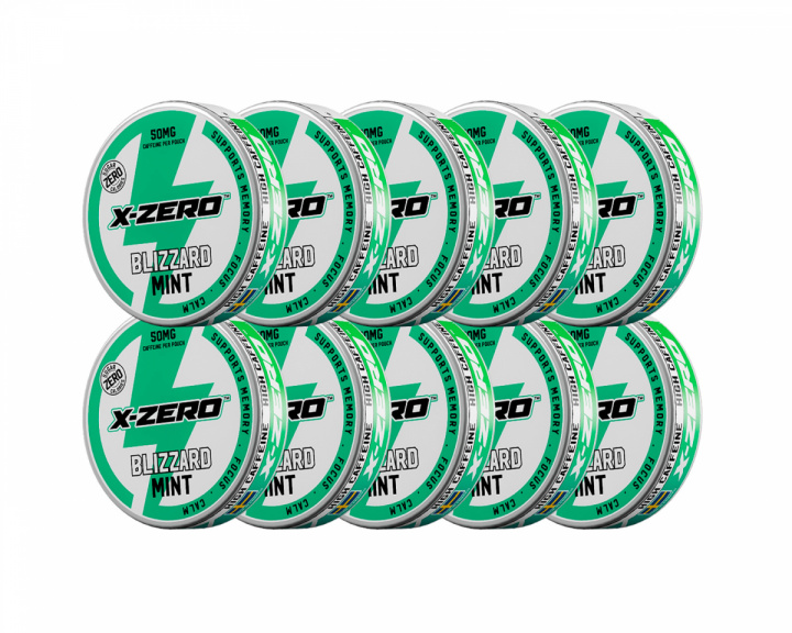 X-Gamer Pouch Energy - Blizzard Mint (10-Pack)