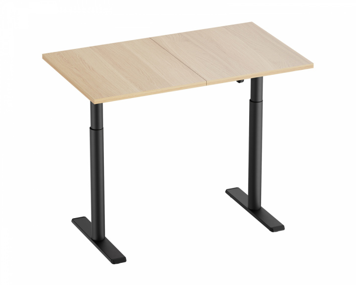 MaxMount Skrivebord Hev og Senkbart 1200x700mm Elektrisk - Svart/Eik
