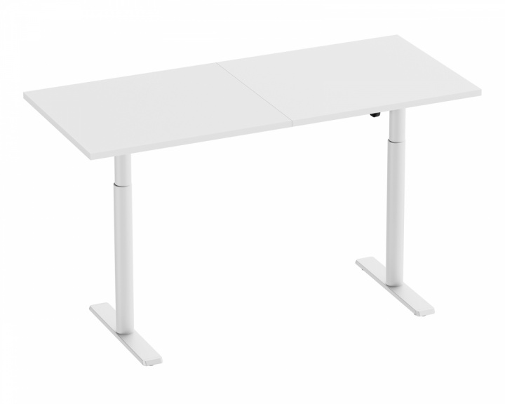 MaxMount Skrivebord Hev og Senkbart 1600x700mm Elektrisk - Hvit