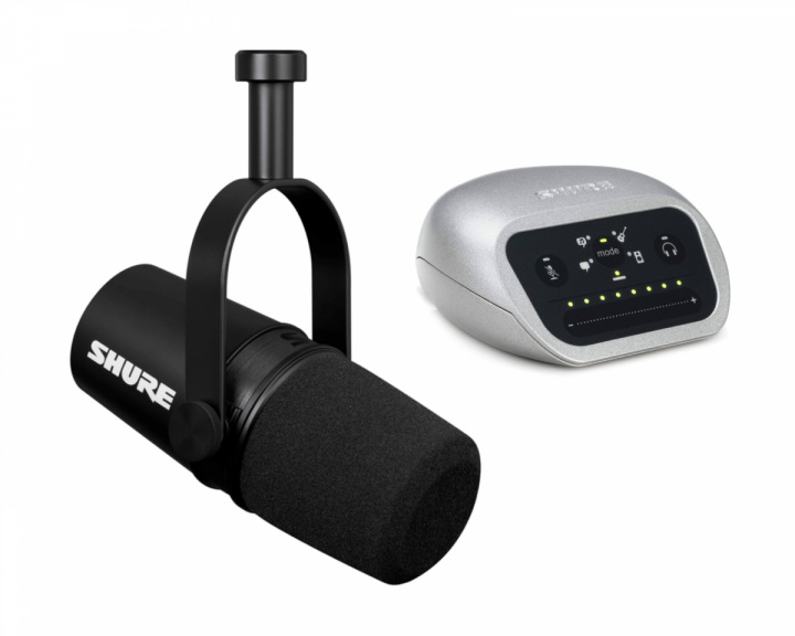  MV7X XLR Podcast Mikrofon + MVI/A-LTG Digital Audio Interface Bundle