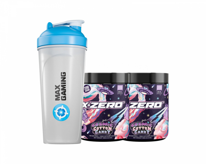 X-Gamer X-Zero Cosmic Cotton Candy - 2 x 100 Porsjoner + Shaker