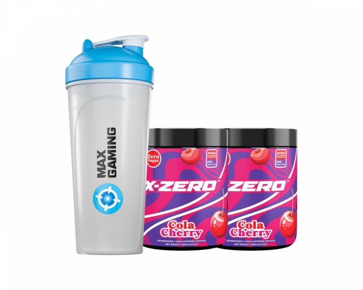 X-Gamer X-Zero Cola Cherry - 2 x 100 Porsjoner + Shaker