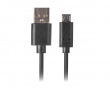USB 2.0 Kabel MICRO-B til USB 1 Meter QC 3.0 Svart