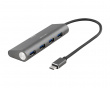 USB-C Hubb til 4x USB-A