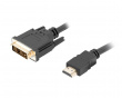 HDMI til DVI-D Single Link Kabel (1.8 Meter)