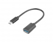 USB-A (Hona) til USB-C 3.1 (Hane) 15cm Adapter