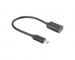 USB-A (Hona) til USB-C 3.1 (Hane) 15cm Adapter