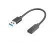 USB-C 3.1 (Hona) til USB-A (Hane) 15cm Adapter