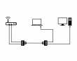 Splitter for Nettverkskabel RJ45 Skjermet