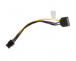 15-pin SATA (hane) til 6-pin PCI Express (hane) 20cm