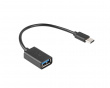 USB-C (Hane) til USB-A (Hona) 2.0 15cm Adapter OTG