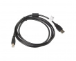USB-A til USB-B 2.0 Kabel Svart (1.8 Meter)