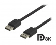 DisplayPort Kabel 8K Svart (3 meter)